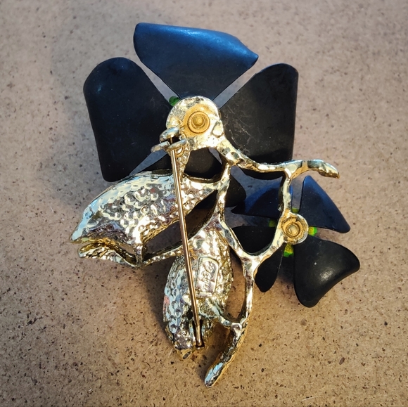 Vintage Judy Lee Flower Brooch - Picture 2 of 6